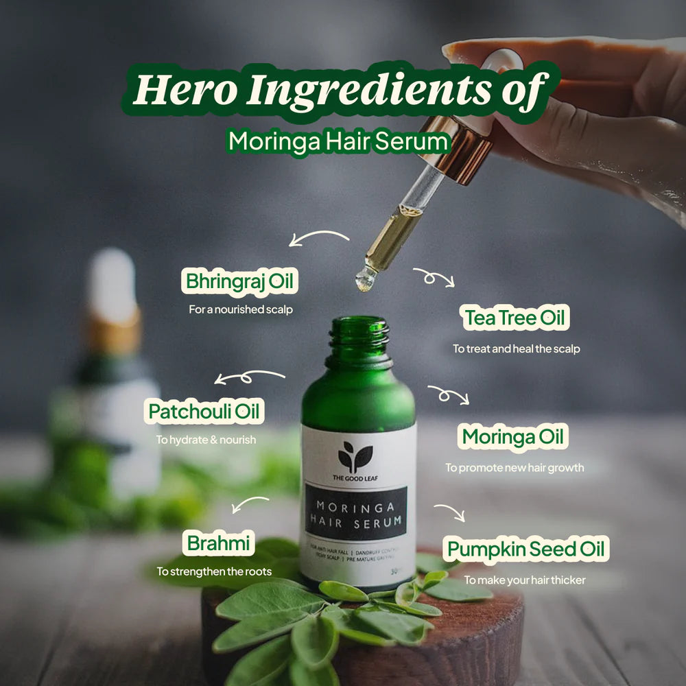 The Good Leaf Moringa Hair Serum 30Ml