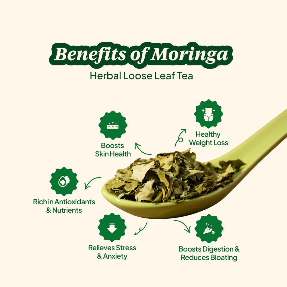 The Good Leaf Moringa Herbal Tea Bags - 10's