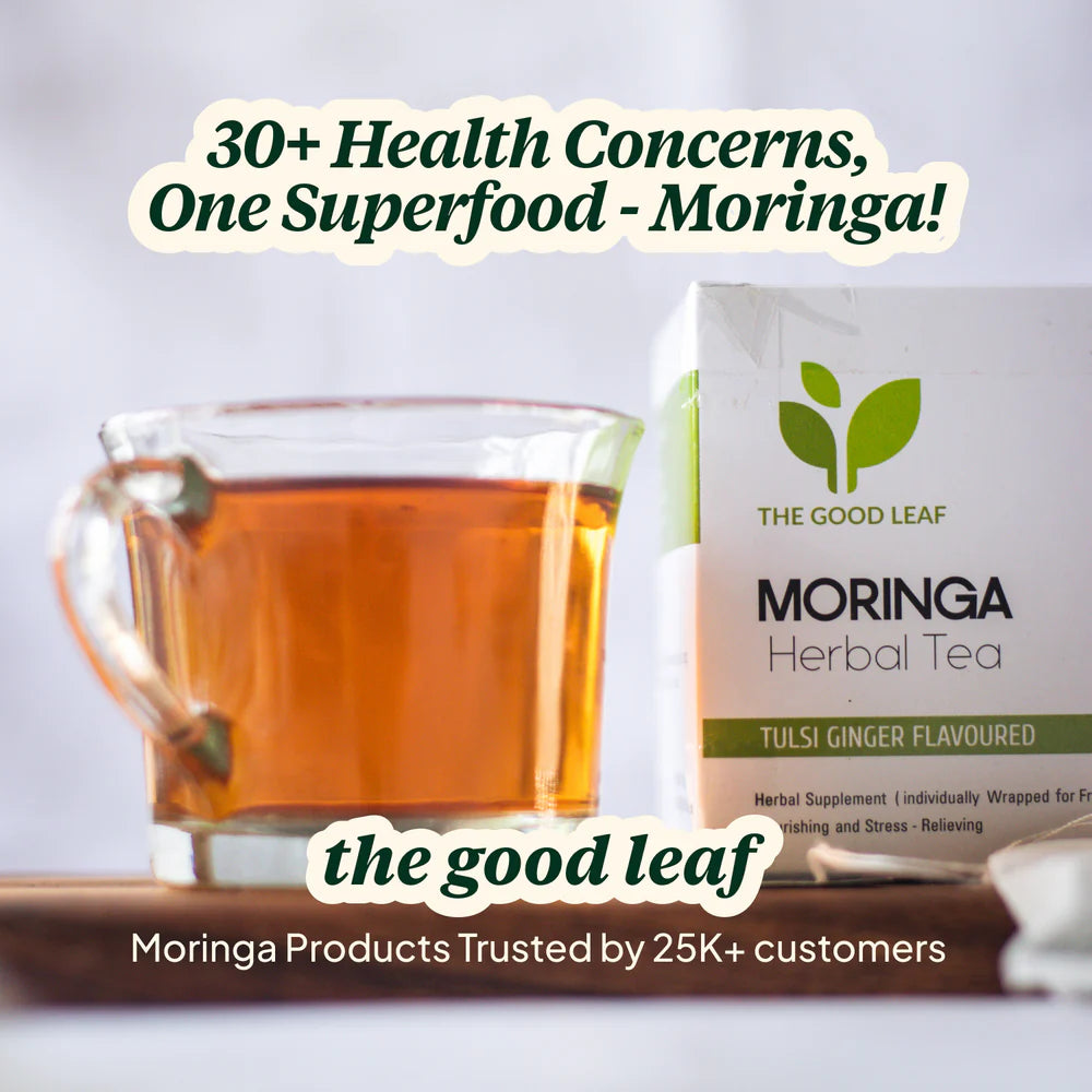 The Good Leaf Moringa Herbal Tea Bags - 10's